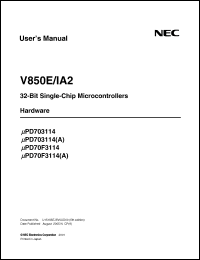 Click here to download UPD70F3114GF-3BA-A Datasheet