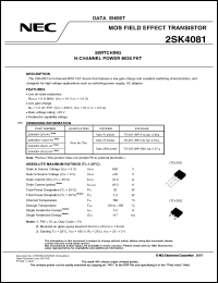 Click here to download 2SK4081-ZK-E1-AY Datasheet