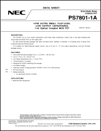 Click here to download PS7801-1A-F3-A Datasheet