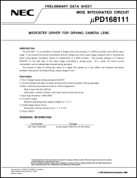 Click here to download UPD168111 Datasheet