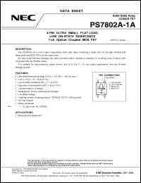 Click here to download PS7802A-1A-A Datasheet