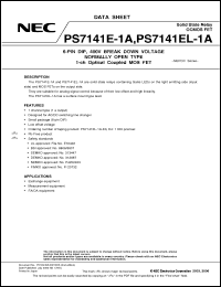 Click here to download PS7141EL-1A-A Datasheet