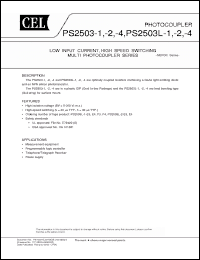 Click here to download PS2503L-1-E3 Datasheet