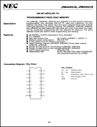 Click here to download UPB410D Datasheet