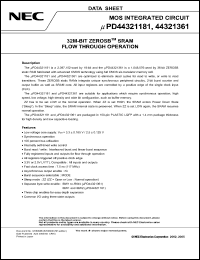 Click here to download UPD44321361GF-A75 Datasheet