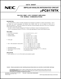 Click here to download UPC8178TK-E2-A Datasheet