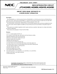 Click here to download UPD44324185F5-E33-EQ2 Datasheet