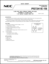Click here to download PS7241E-1B-A Datasheet