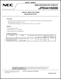 Click here to download UPD4416008 Datasheet