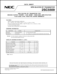 Click here to download 2SC5509 Datasheet