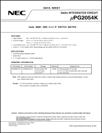 Click here to download UPG2054K-E3 Datasheet
