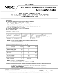 Click here to download NESG220033-T1B-A Datasheet