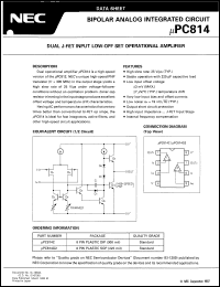 Click here to download UPC814G2 Datasheet