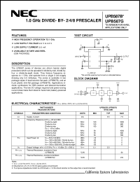 Click here to download UPB587G-E1 Datasheet