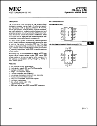 Click here to download UPD41256C-85 Datasheet