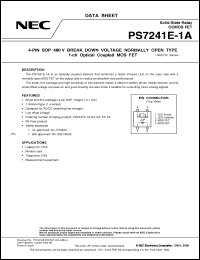 Click here to download PS7241E-1A-F4-A Datasheet
