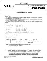 Click here to download UPG2408TK-E2 Datasheet