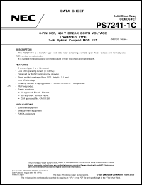 Click here to download PS7241-1C-F4-A Datasheet