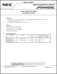 Click here to download UPD444008L Datasheet