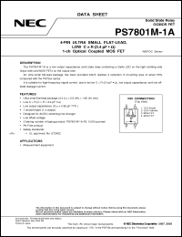 Click here to download PS7801M-1A-F3 Datasheet
