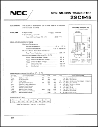 Click here to download 2SC945P Datasheet