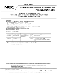 Click here to download NESG220034-T1-A Datasheet
