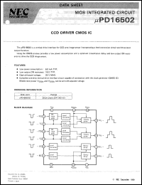 Click here to download UPD16502 Datasheet