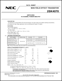 Click here to download 2SK4070-ZK-E2-AY Datasheet