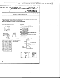 Click here to download UPC1212C Datasheet