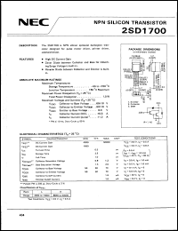 Click here to download 2SD1700 Datasheet