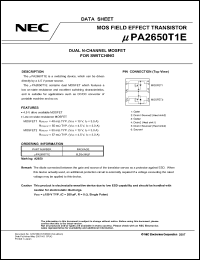 Click here to download UPA2650T1E Datasheet