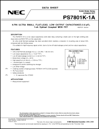 Click here to download PS7801K-1A Datasheet