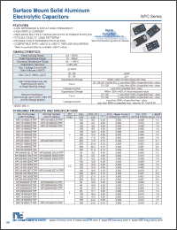 Click here to download NPC151M2D6ZTRF Datasheet