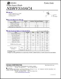 Click here to download NDHV310 Datasheet