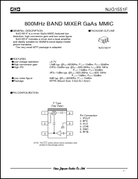 Click here to download NJG1551F Datasheet