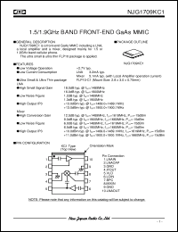Click here to download NJG1709KC1 Datasheet
