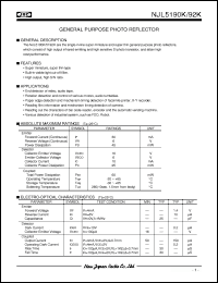 Click here to download NJL5192K Datasheet