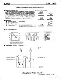 Click here to download NJM12903D Datasheet