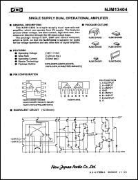 Click here to download NJM13404E Datasheet
