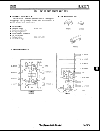 Click here to download NJM2073S Datasheet