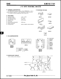 Click here to download NJM2162V Datasheet