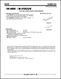 Click here to download NJM2193M Datasheet