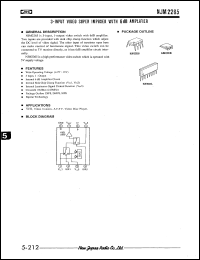 Click here to download NJM2265M Datasheet