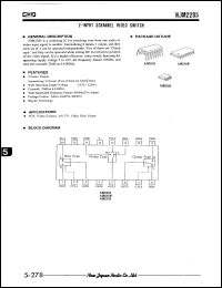 Click here to download NJM2285 Datasheet