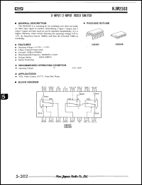 Click here to download NJM2503D Datasheet