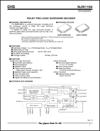Click here to download NJW1104 Datasheet