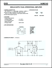 Click here to download NJM2143 Datasheet