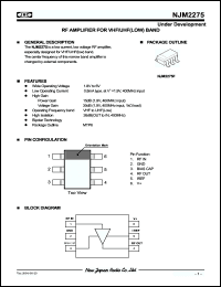 Click here to download NJM2275F Datasheet