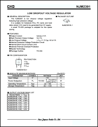 Click here to download NJM2391 Datasheet