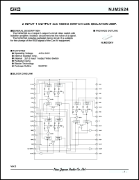 Click here to download NJM2524 Datasheet